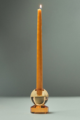 Anthropologie Cut Glass Candle Holder