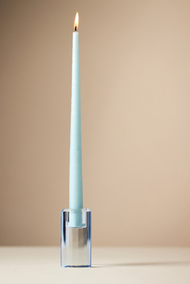 Cut Glass Mini Candle Holder en Blue taille: S chez - Anthropologie - Modalova