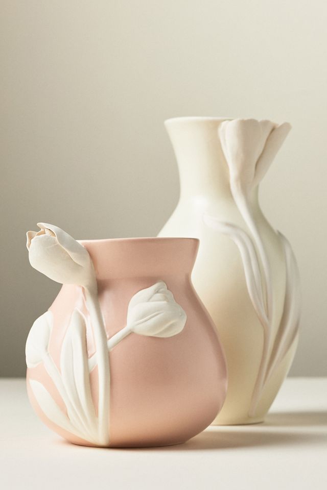 Tulip 3D Stoneware Vase #4