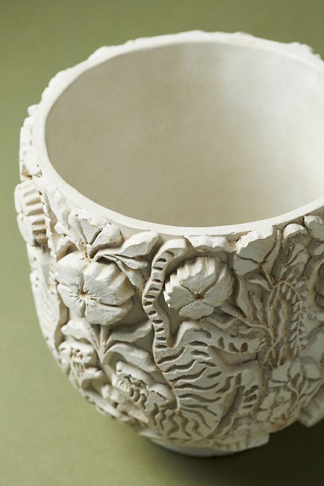 Marisol Cement Textured Pot #1