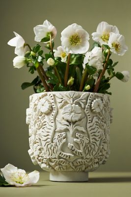 Marisol Cement Textured Pot