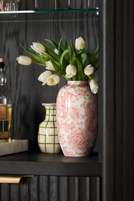 Elle Handpainted Chinoiserie Floral Ceramic Vase product page