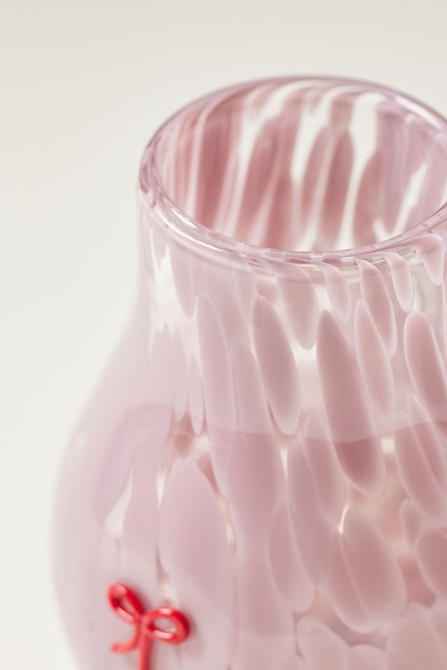 Jarrón de Vidrio Confeti con Icono de Lazo #1