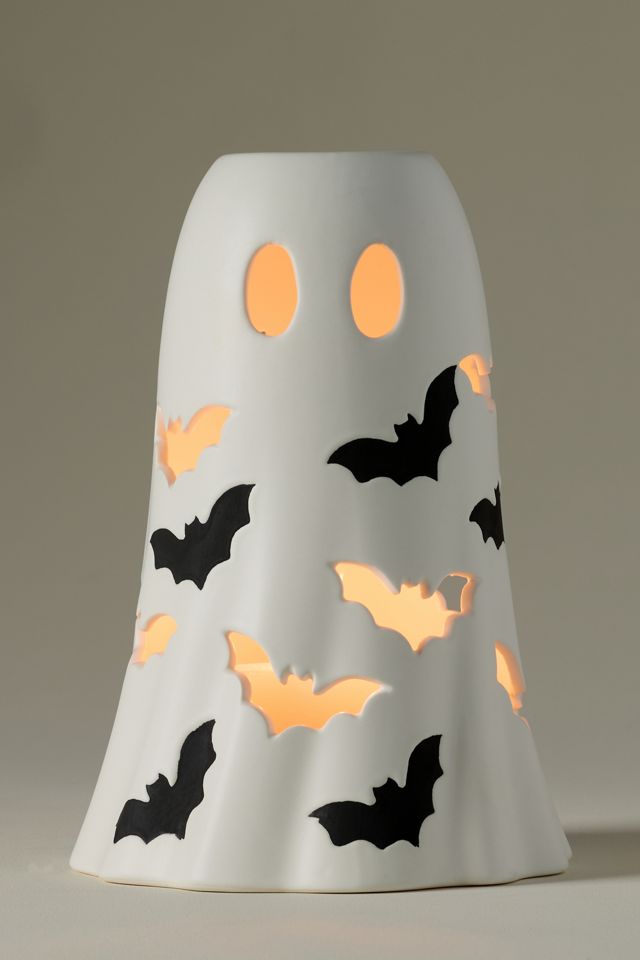 Ghost Ceramic Hurricane Candle Holder #2