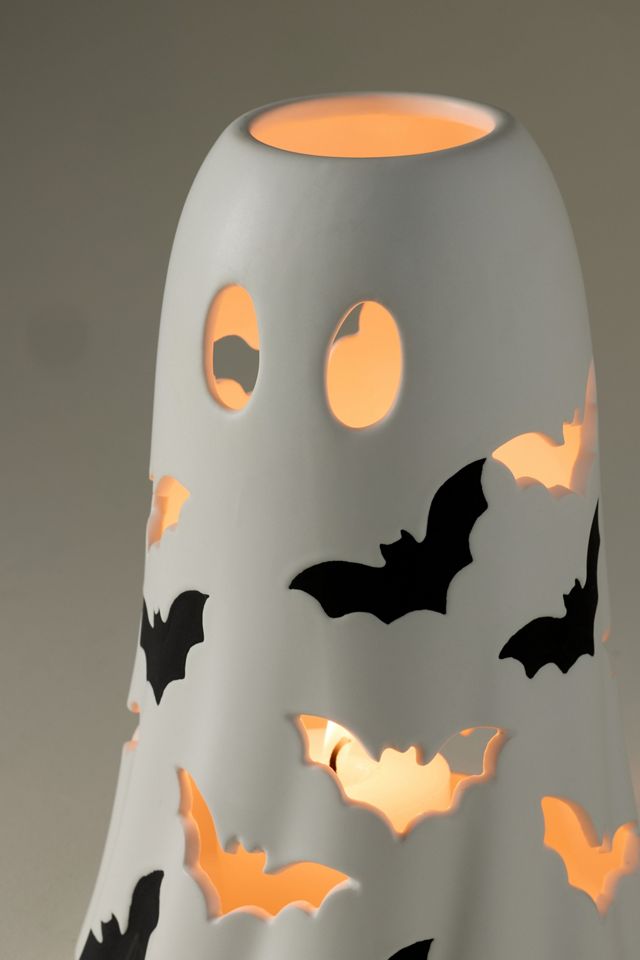Ghost Ceramic Hurricane Candle Holder #7