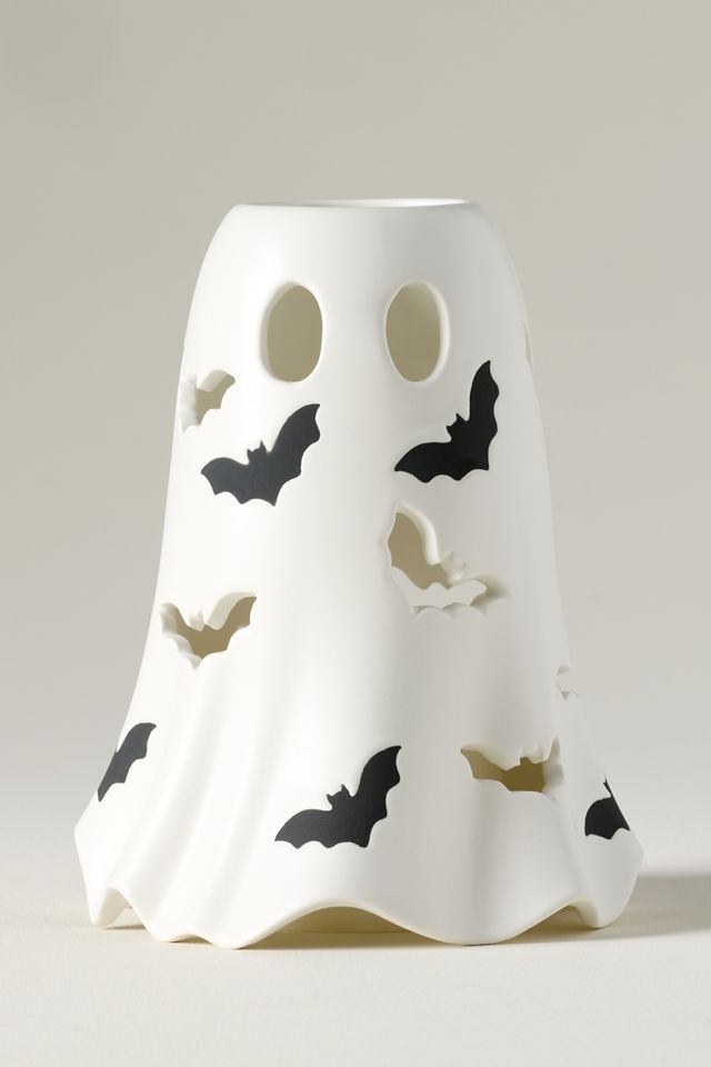 Ghost Ceramic Hurricane Candle Holder #5