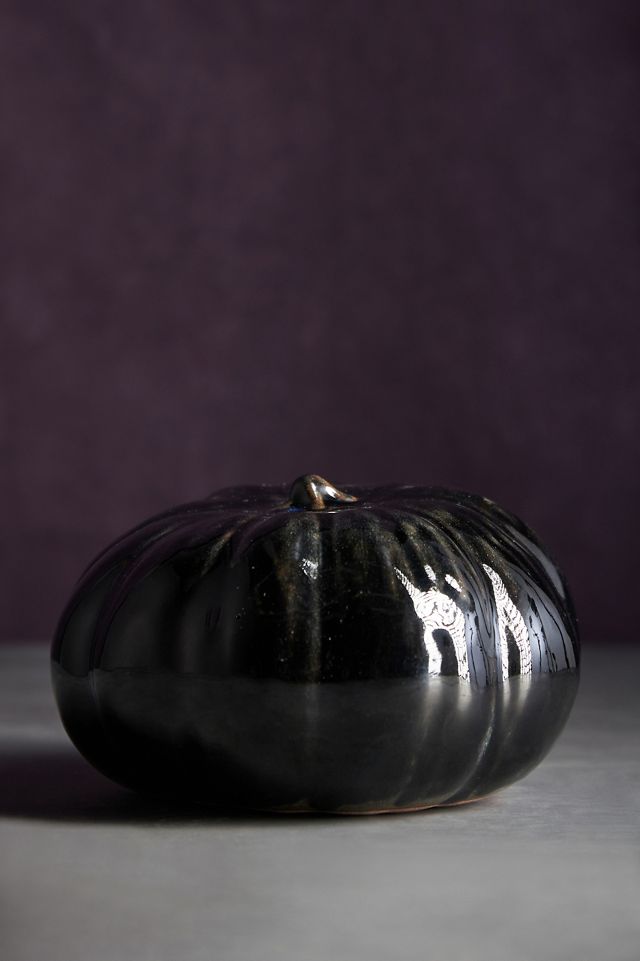 Terracotta Pumpkin Decorative Object #2