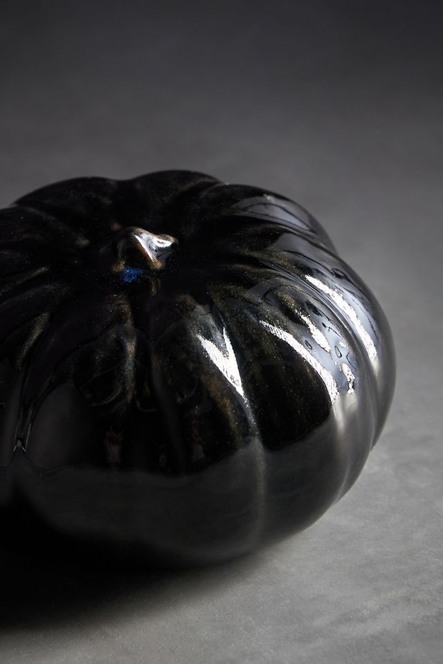 Terracotta Pumpkin Decorative Object #3