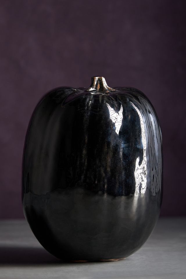 Terracotta Pumpkin Decorative Object #4