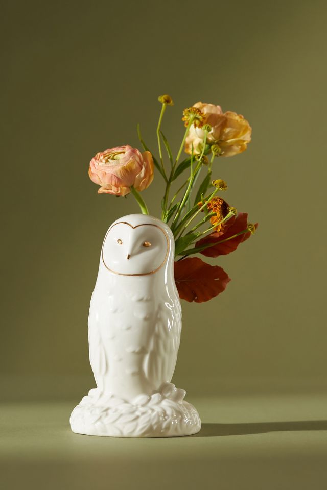 Winter White Creature Bud Vase #1