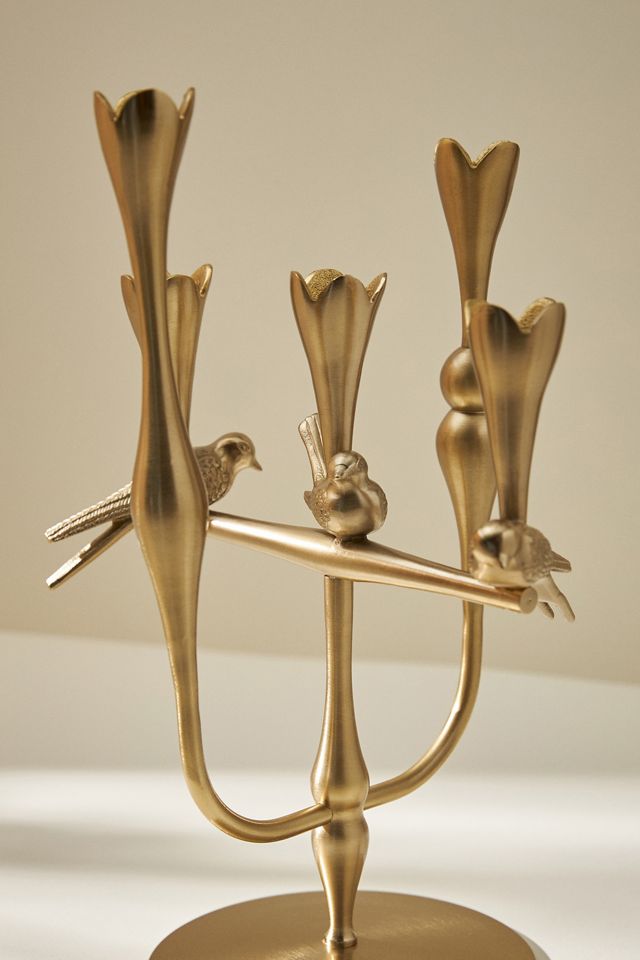 Brass Candle Holder with Handle – Sparrow and Fox