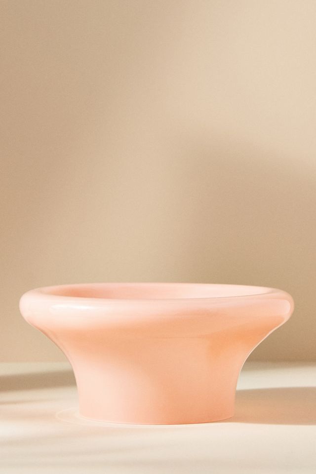 Pink Glass Decorative Bowl #3