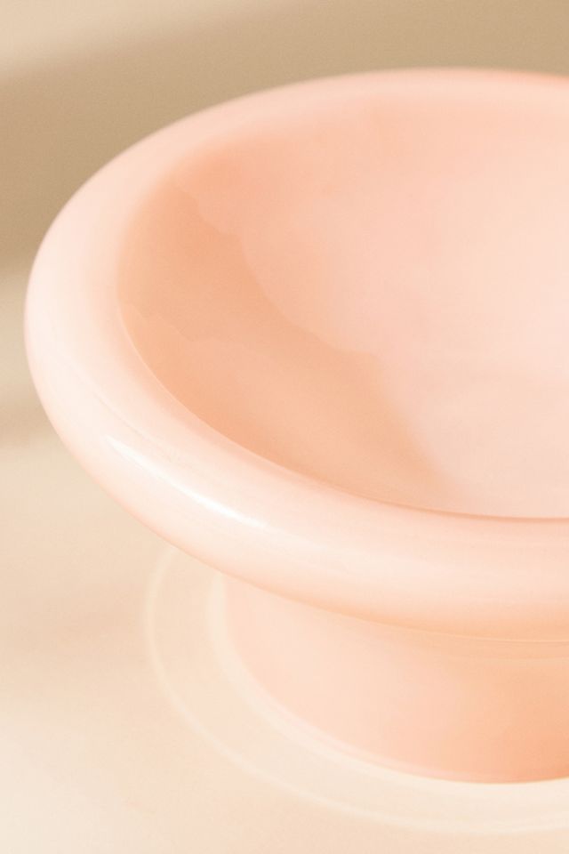 Pink Glass Decorative Bowl #4