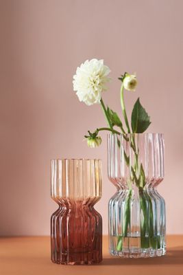 Colorblock Glass Vase