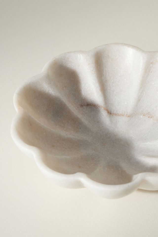 Marble Flower Decorative Bowl #2