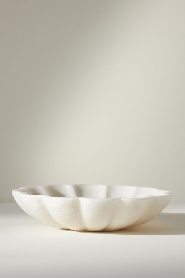 Marble Flower Decorative Bowl #3