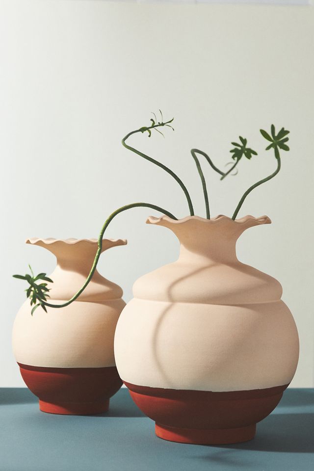 Petal Rim Colorblock Vase #1