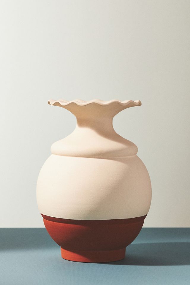 Petal Rim Colorblock Vase #3