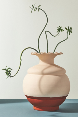 Petal Rim Colorblock Vase - Thumbnail 3