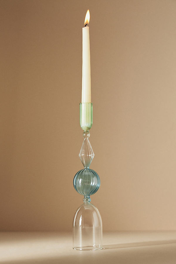 Claudia Glass Taper Candle Holder