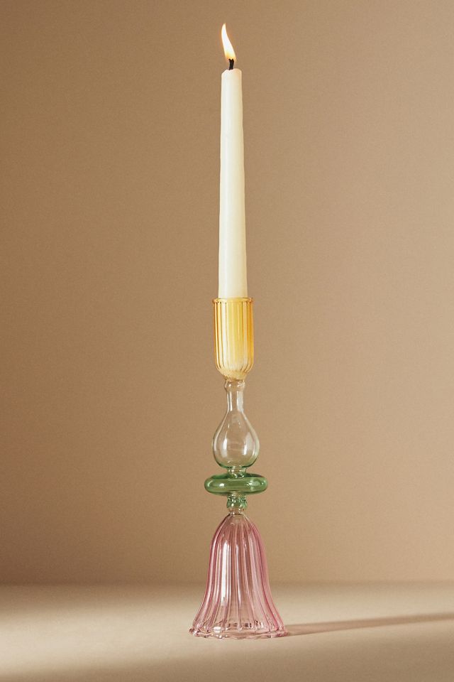 Claudia Candle Holder - Small Pink