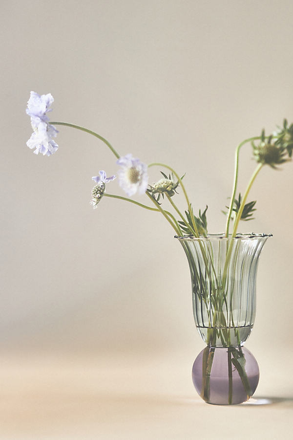Claudia Pleated Glass Vase