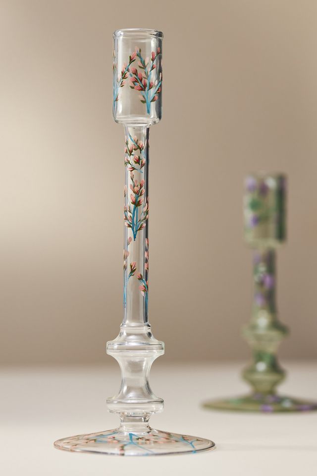 Floral Taper Candle Holder