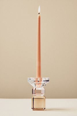Cut Glass Candle Holder