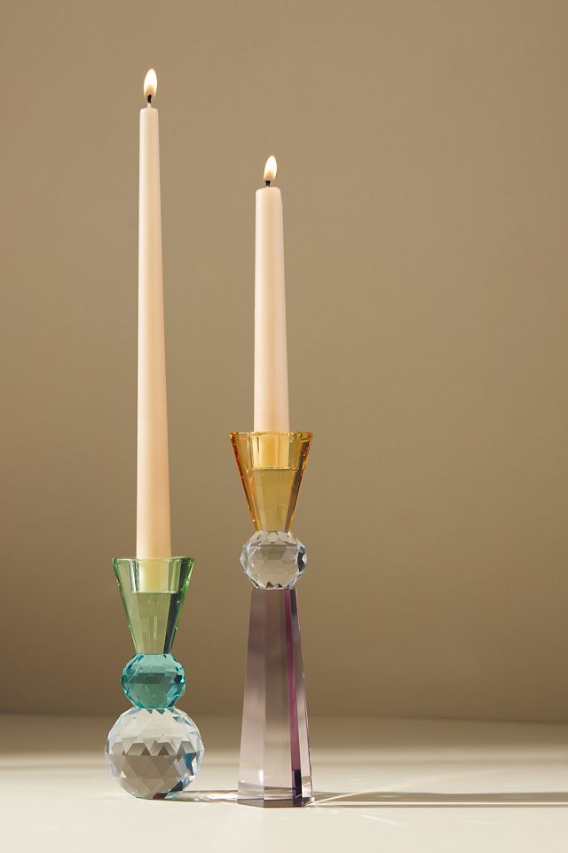 Cut Glass Candle Holder #1