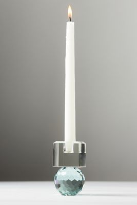 Cut Glass Candle Holder