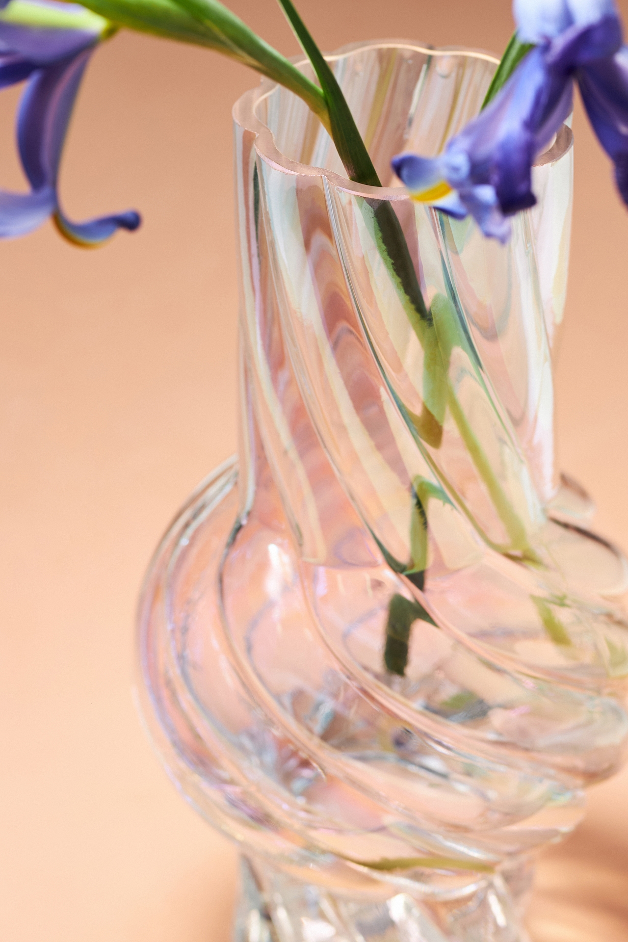 Corinne Twisted Glass Vase