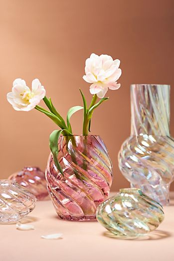 Corinne Twisted Glass Vase
