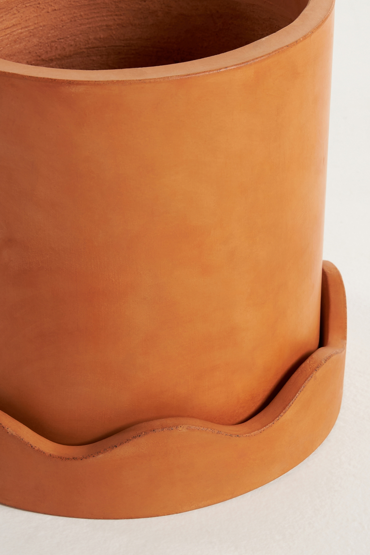 Scalloped Terracotta Pot