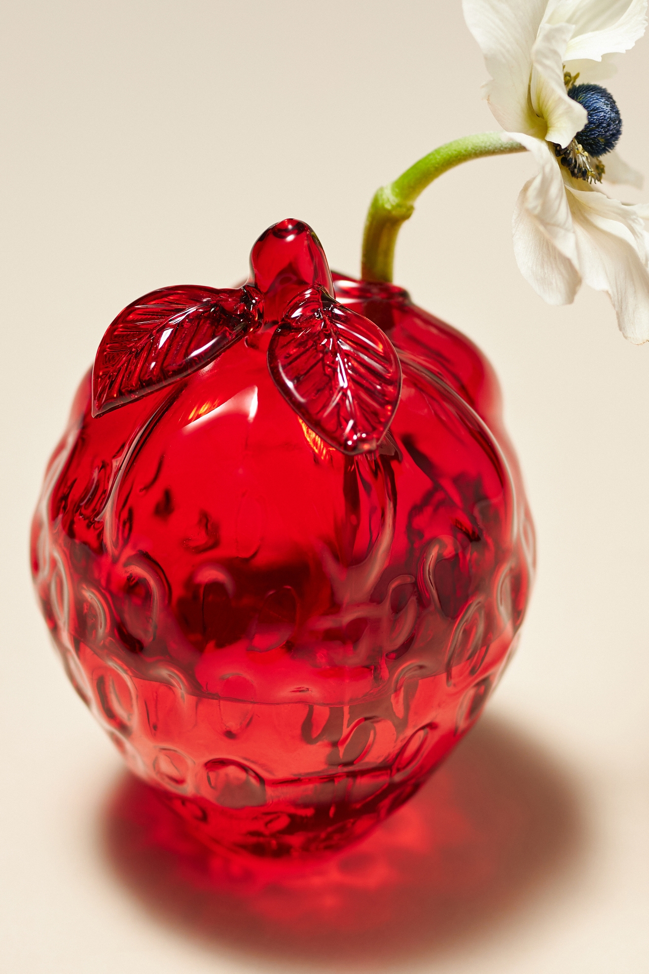 Summer Fruit Bud Glass Vase