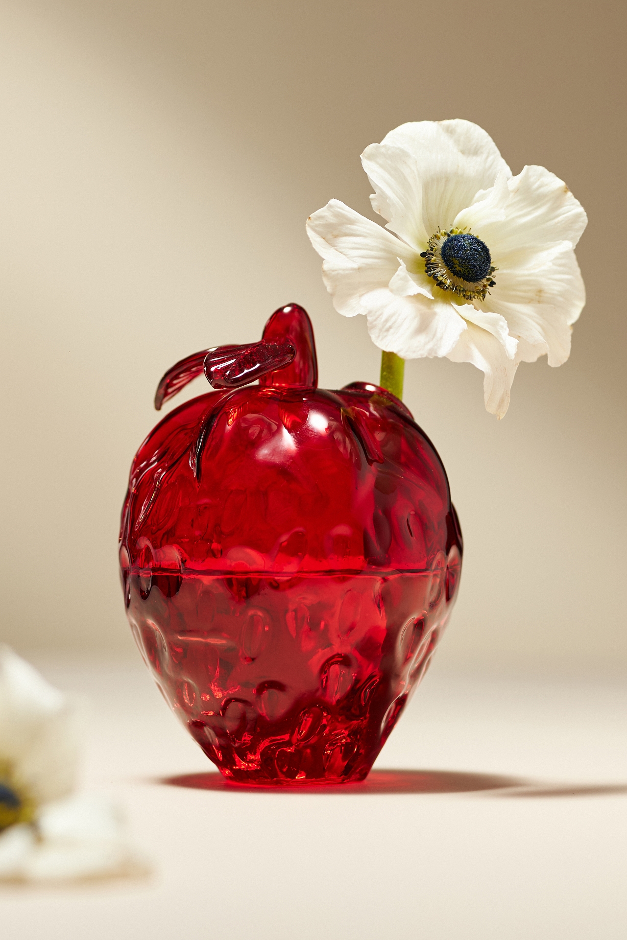 Summer Fruit Bud Glass Vase