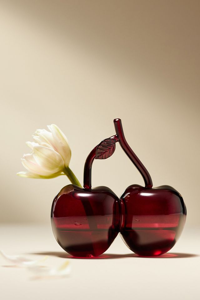 Summer Fruit Bud Glass Vase #1