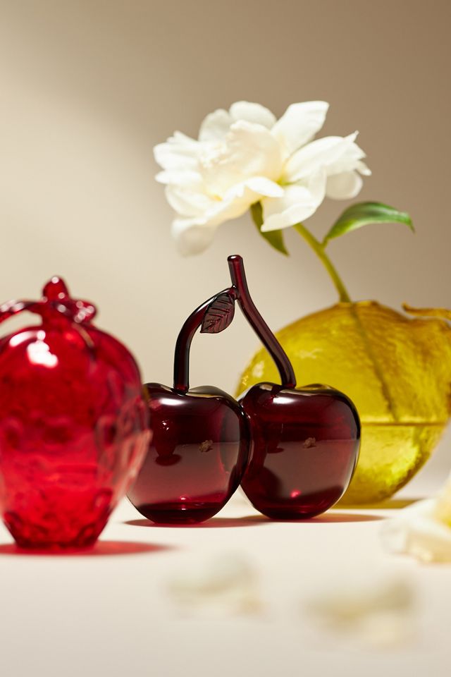 Summer Fruit Bud Glass Vase #1