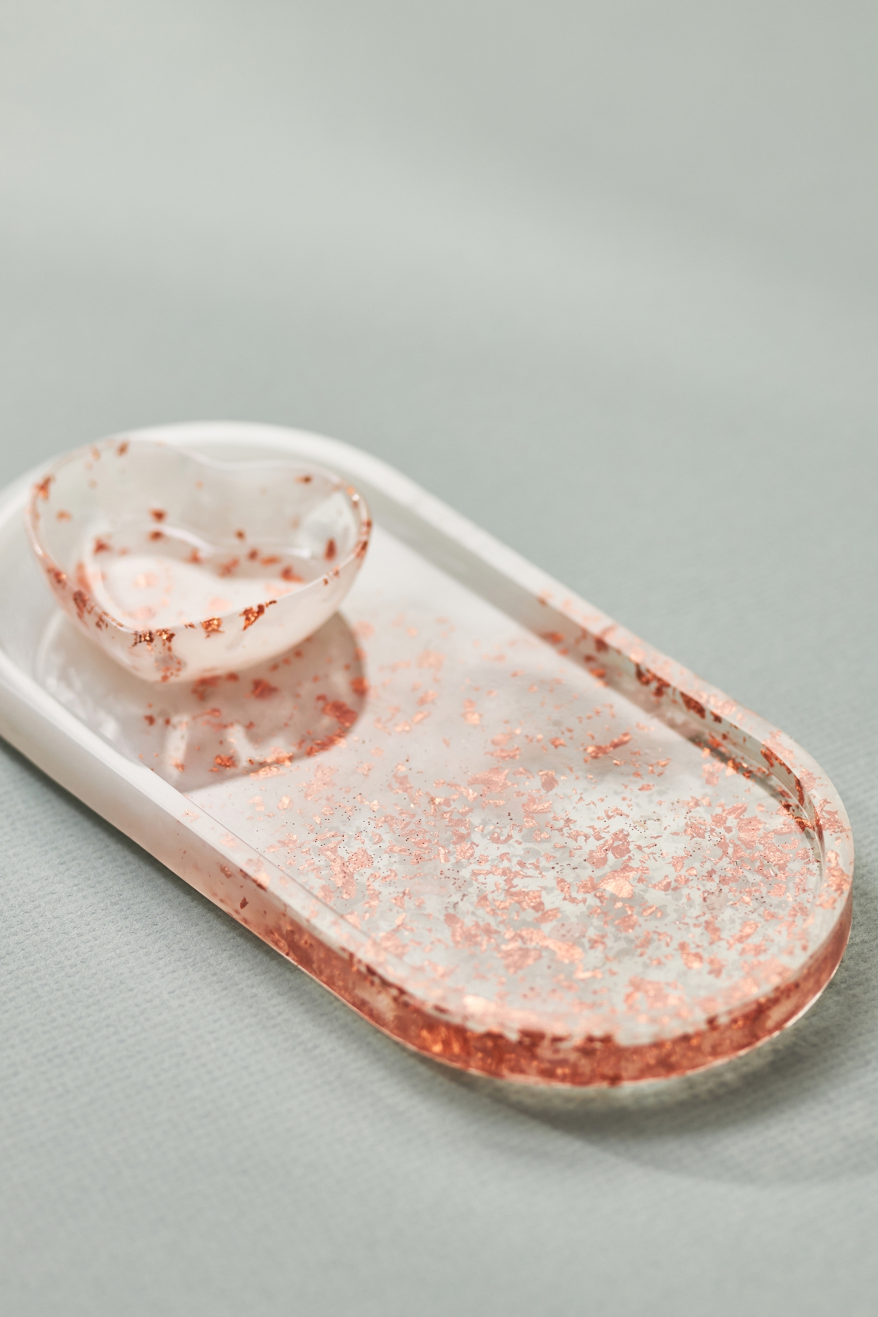 Resin Heart Trinket Dish