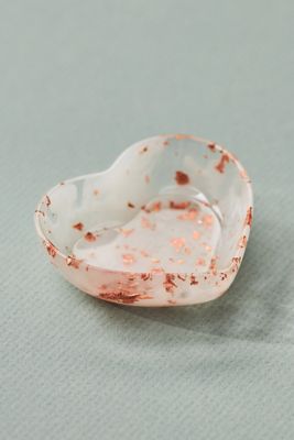 Resin Heart Trinket Dish