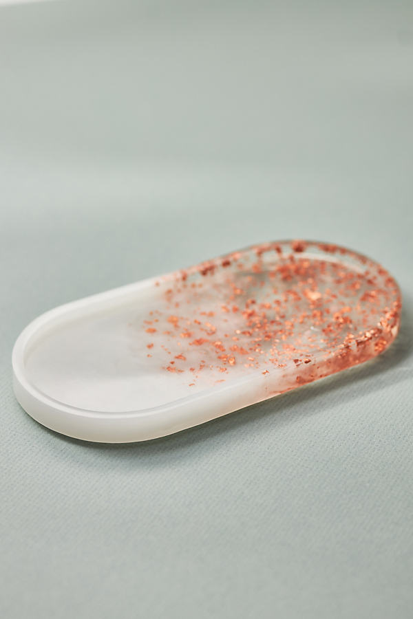 Anthropologie Resin Tray In Neutral