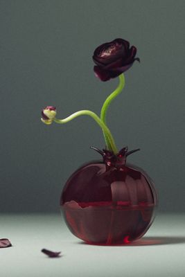 Harvest Glass Bud Vase