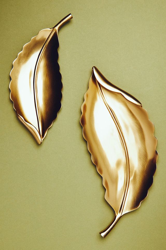 Florian Gold Leaf Vanity Tray #1