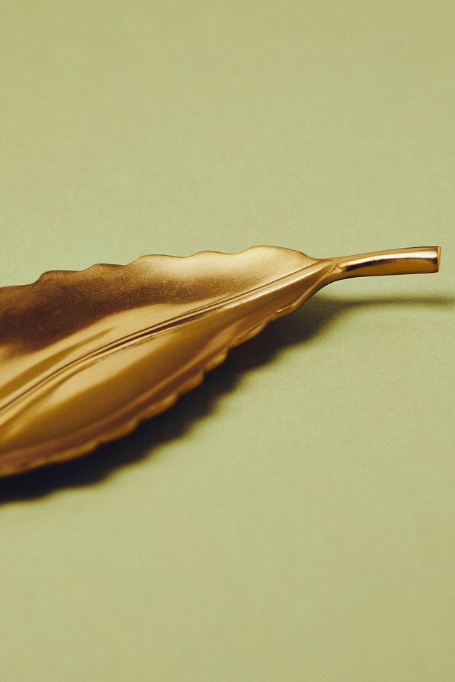 Florian Gold Leaf Vanity Tray #3