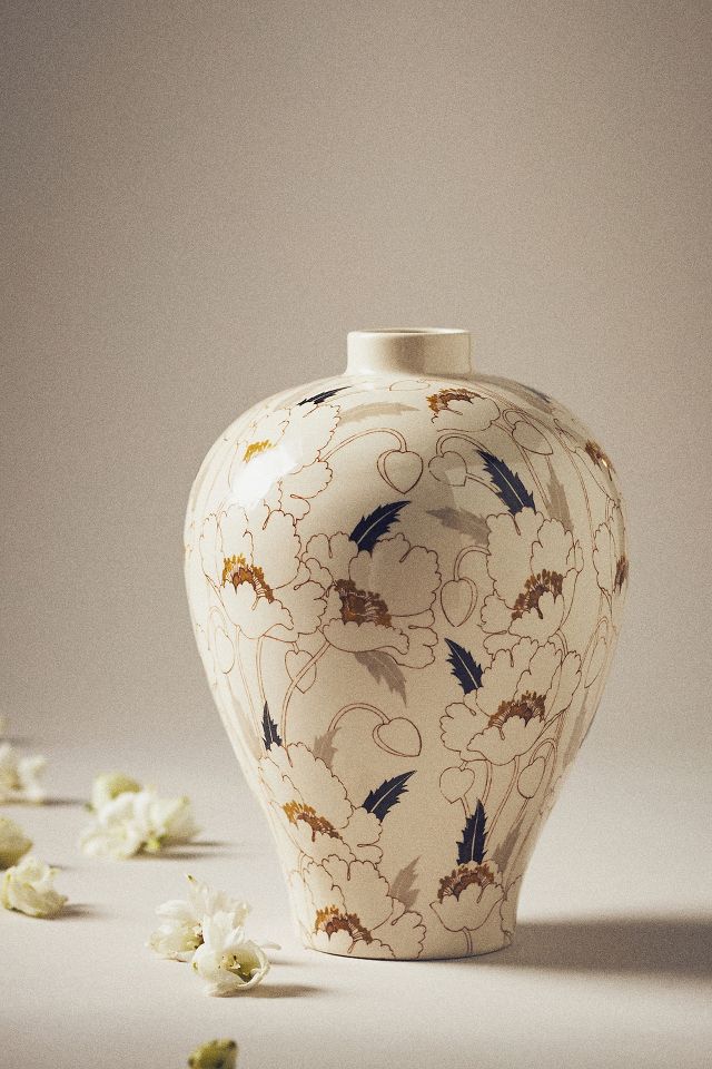 Jade Ceramic Floral Vase | AnthroLiving