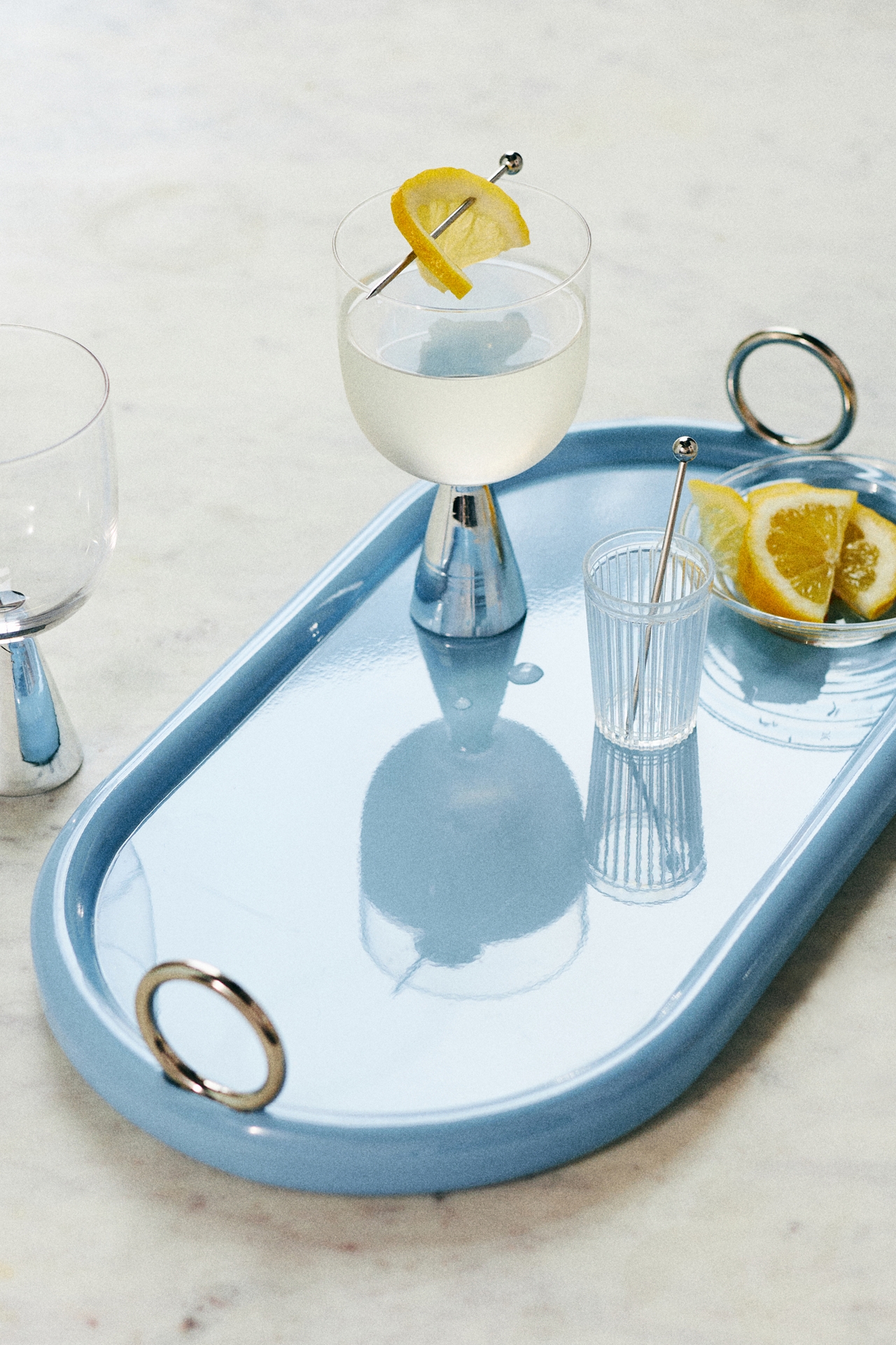 Ovaline Laquer Bar Tray