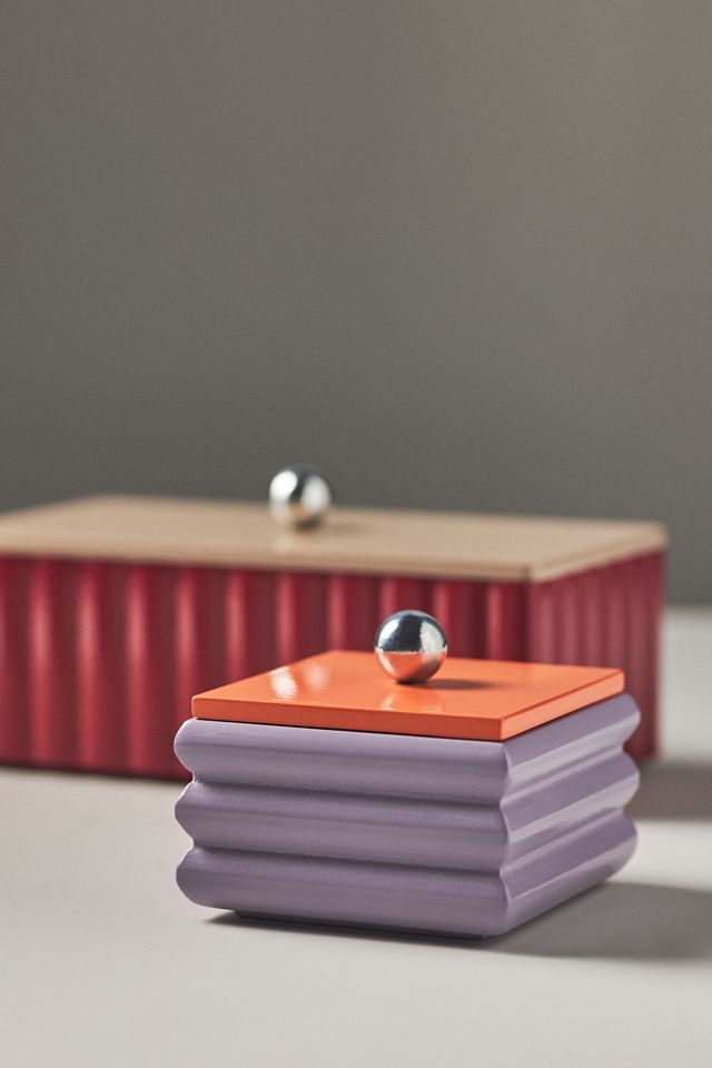 Poppy Lacquered Jewelry Box #1