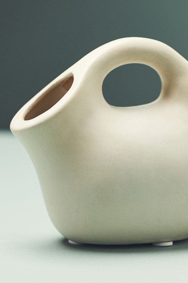 White Handle Clay Vase #2