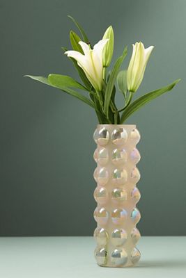 Handblown Bubble Glass Vase