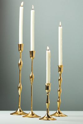 ANTHROPOLOGIE LUCE METAL CANDLE HOLDER 