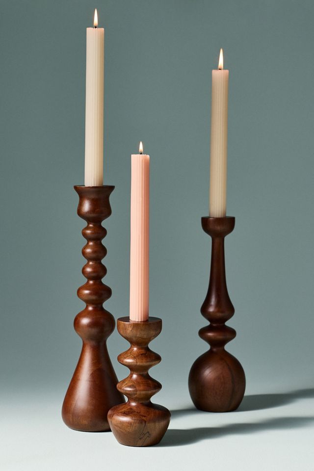 Helen Wooden Candle Holder #1